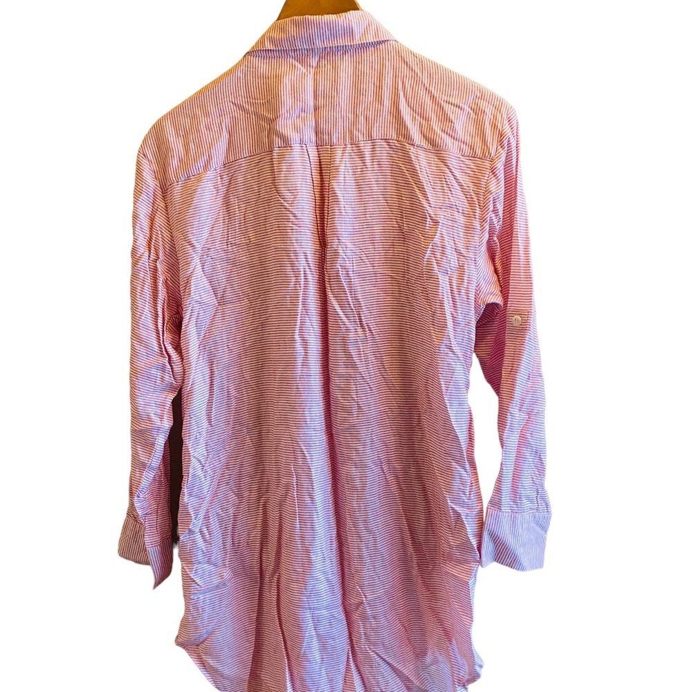 Onia Marie Collared Shirt Dress in Spanish Red NWT - Picture 5 of 10
